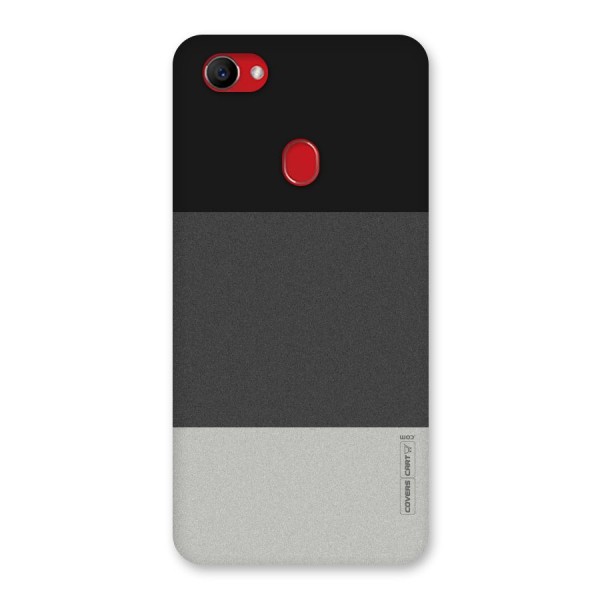 Pastel Black and Grey Back Case for Oppo F7