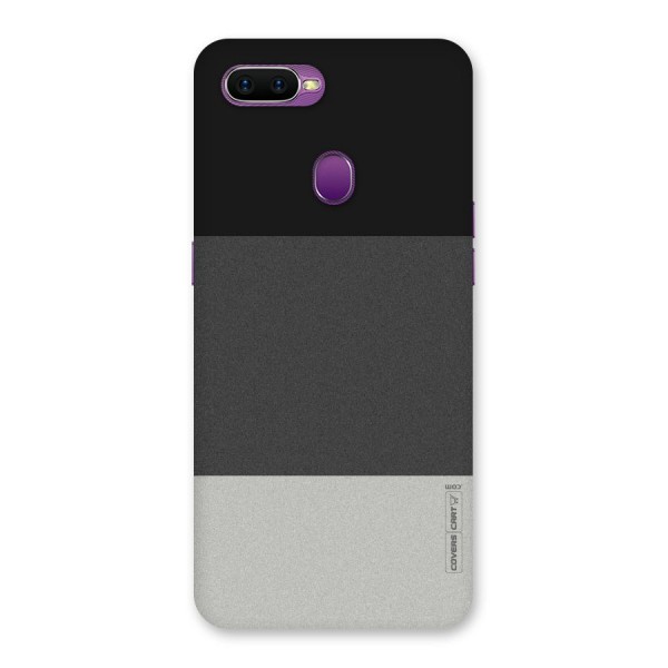 Pastel Black and Grey Back Case for Oppo F9