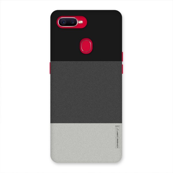 Pastel Black and Grey Back Case for Oppo F9 Pro