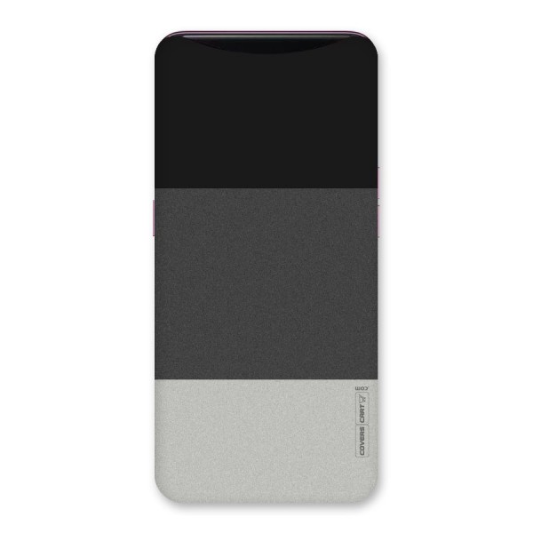 Pastel Black and Grey Back Case for Oppo Find X