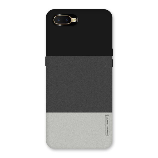 Pastel Black and Grey Back Case for Oppo K1