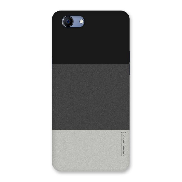 Pastel Black and Grey Back Case for Oppo Realme 1