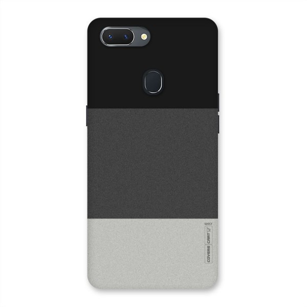 Pastel Black and Grey Back Case for Oppo Realme 2