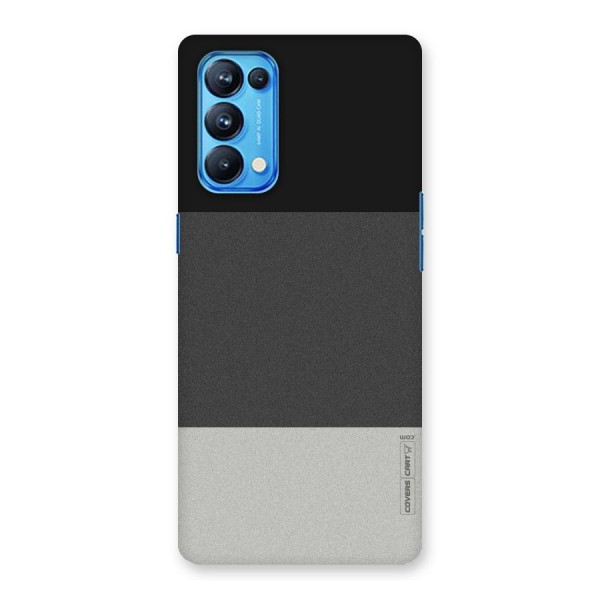 Pastel Black and Grey Back Case for Oppo Reno5 Pro 5G