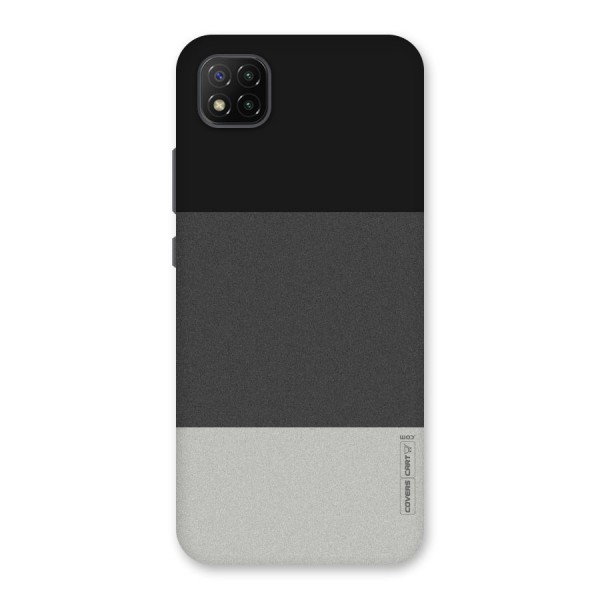 Pastel Black and Grey Back Case for Poco C3