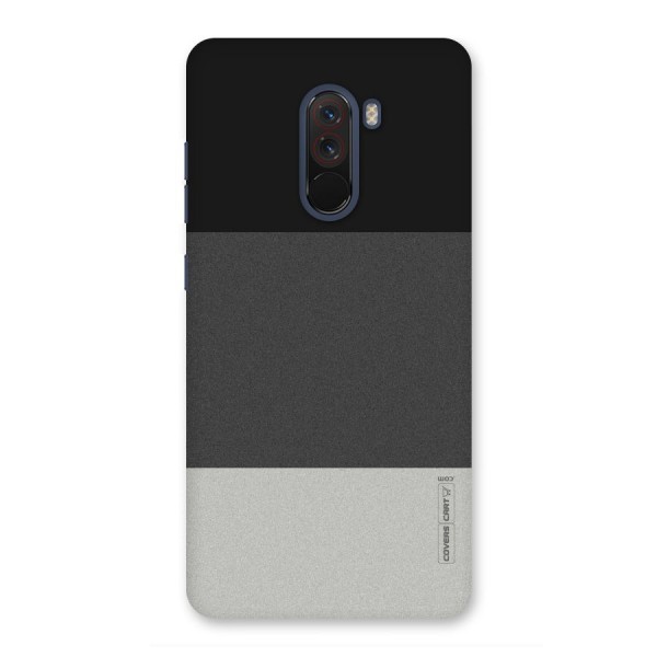 Pastel Black and Grey Back Case for Poco F1