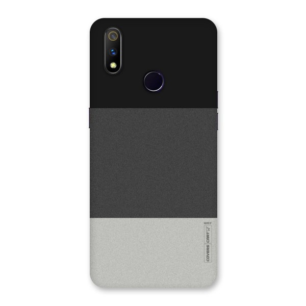 Pastel Black and Grey Back Case for Realme 3 Pro