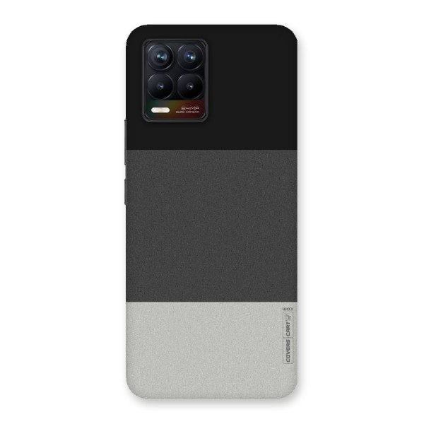 Pastel Black and Grey Back Case for Realme 8