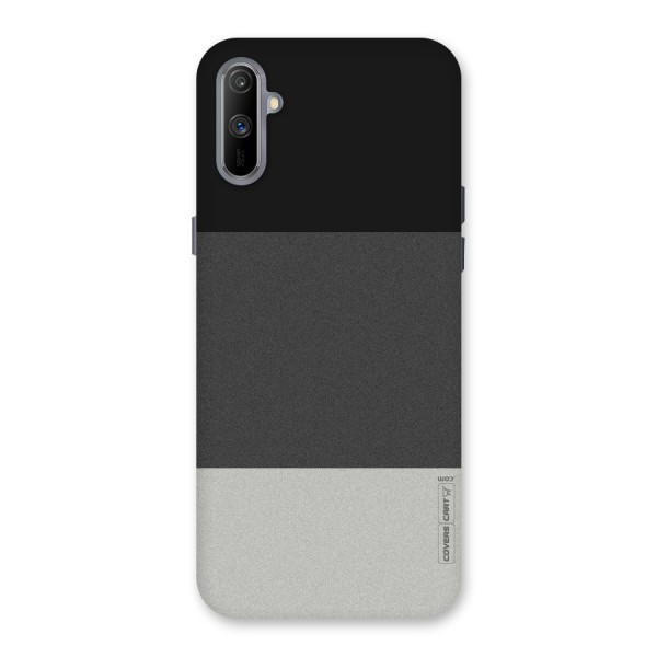 Pastel Black and Grey Back Case for Realme C3