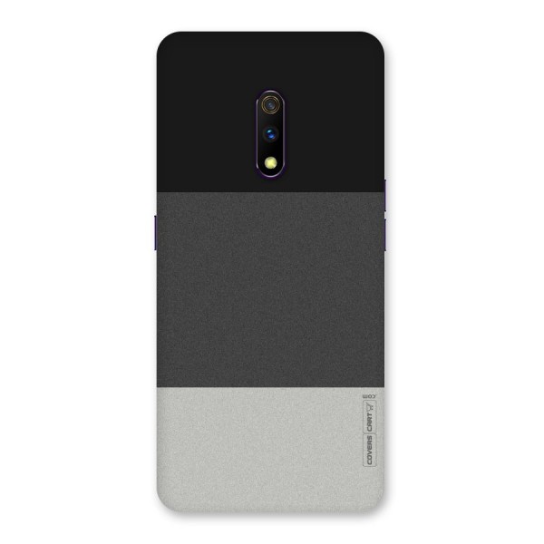 Pastel Black and Grey Back Case for Realme X