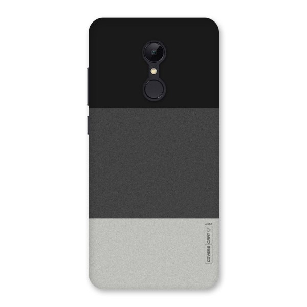 Pastel Black and Grey Back Case for Redmi 5