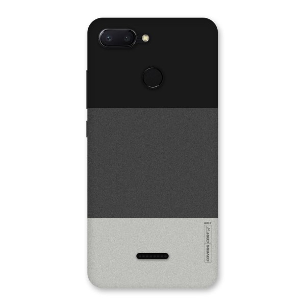 Pastel Black and Grey Back Case for Redmi 6