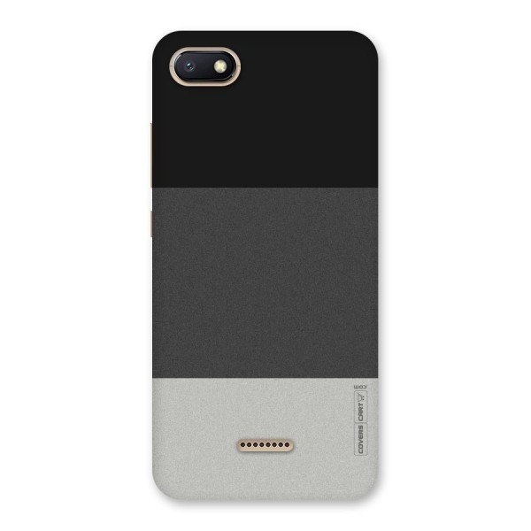 Pastel Black and Grey Back Case for Redmi 6A