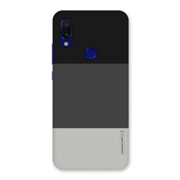 Pastel Black and Grey Back Case for Redmi 7