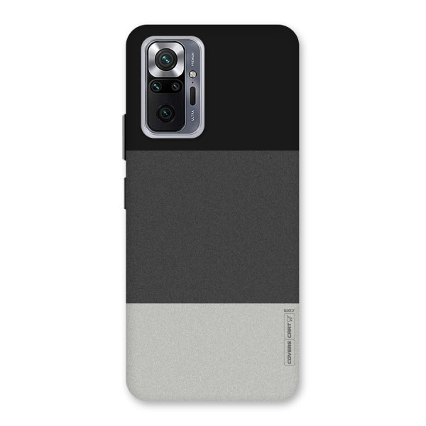 Pastel Black and Grey Back Case for Redmi Note 10 Pro