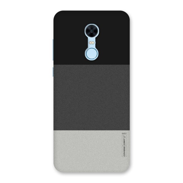 Pastel Black and Grey Back Case for Redmi Note 5