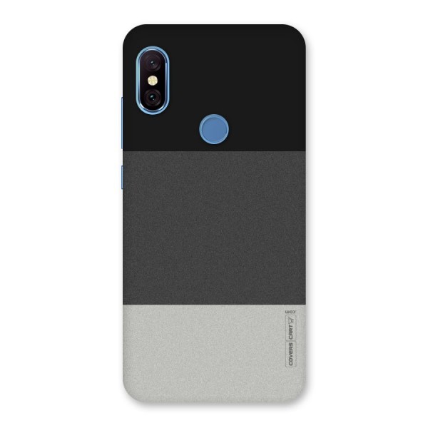 Pastel Black and Grey Back Case for Redmi Note 6 Pro