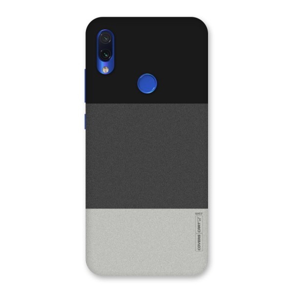Pastel Black and Grey Back Case for Redmi Note 7
