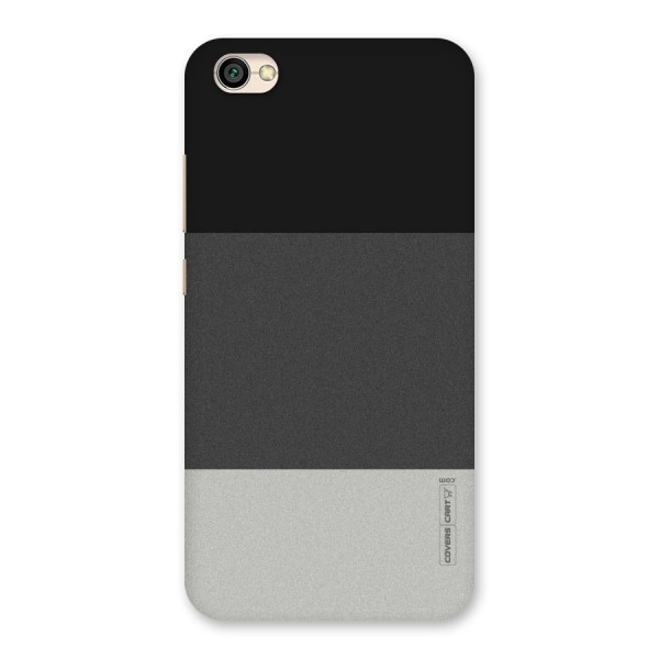 Pastel Black and Grey Back Case for Redmi Y1 Lite
