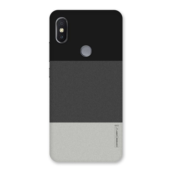 Pastel Black and Grey Back Case for Redmi Y2