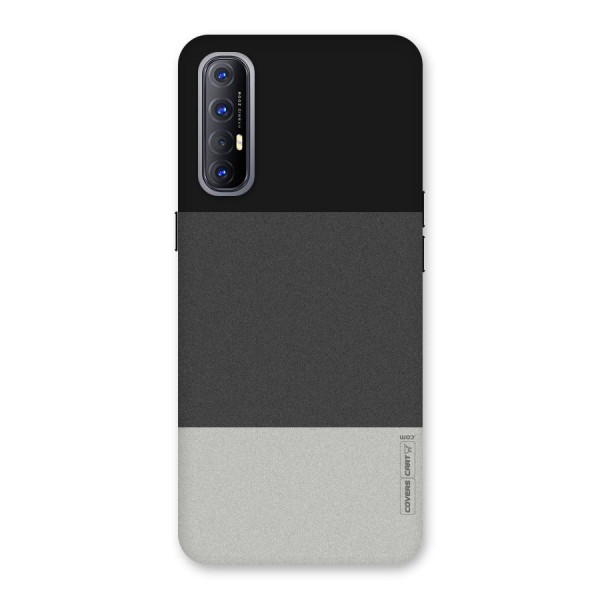 Pastel Black and Grey Back Case for Reno3 Pro