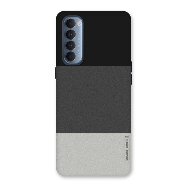 Pastel Black and Grey Back Case for Reno4 Pro