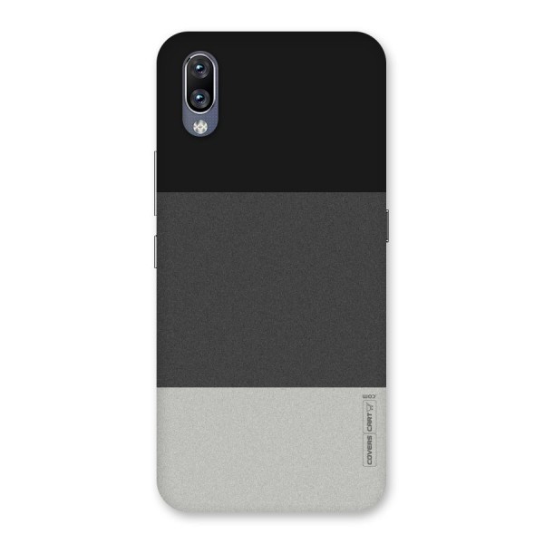 Pastel Black and Grey Back Case for Vivo NEX