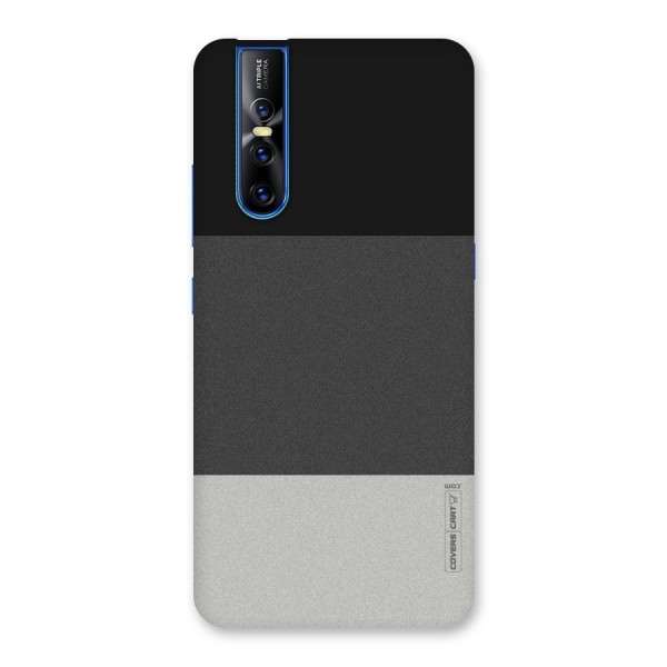 Pastel Black and Grey Back Case for Vivo V15 Pro