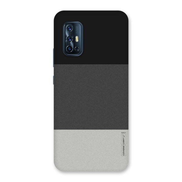 Pastel Black and Grey Back Case for Vivo V17