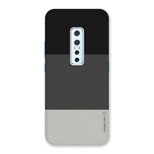 Pastel Black and Grey Back Case for Vivo V17 Pro