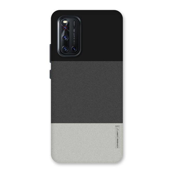 Pastel Black and Grey Back Case for Vivo V19