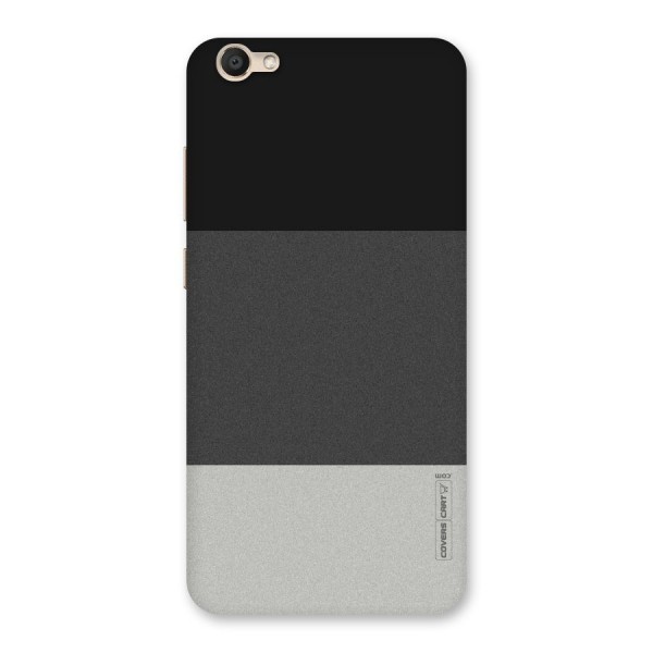 Pastel Black and Grey Back Case for Vivo V5s