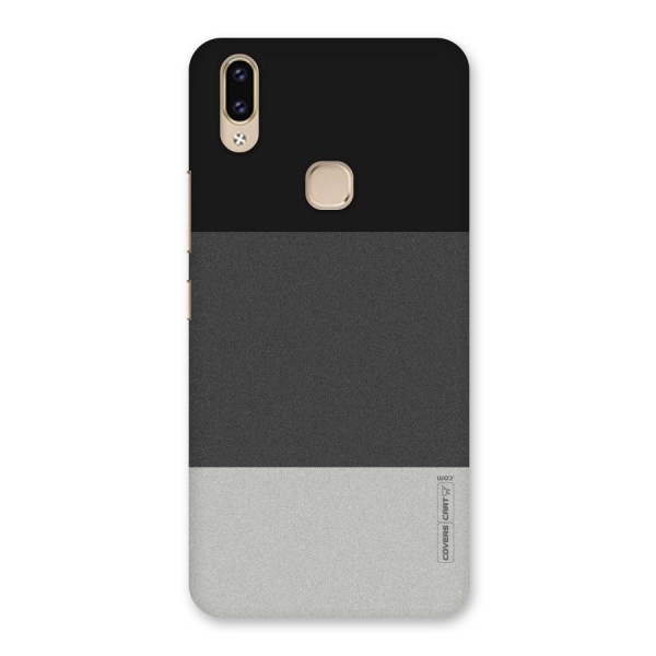 Pastel Black and Grey Back Case for Vivo V9 Youth