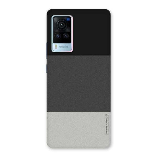 Pastel Black and Grey Back Case for Vivo X60 Pro
