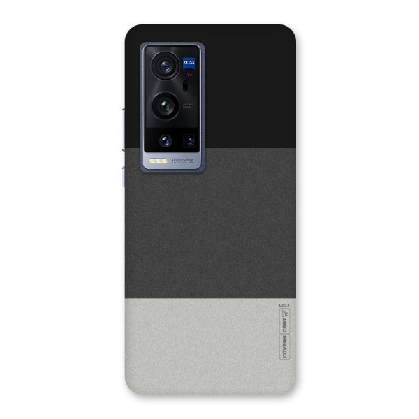 Pastel Black and Grey Back Case for Vivo X60 Pro Plus