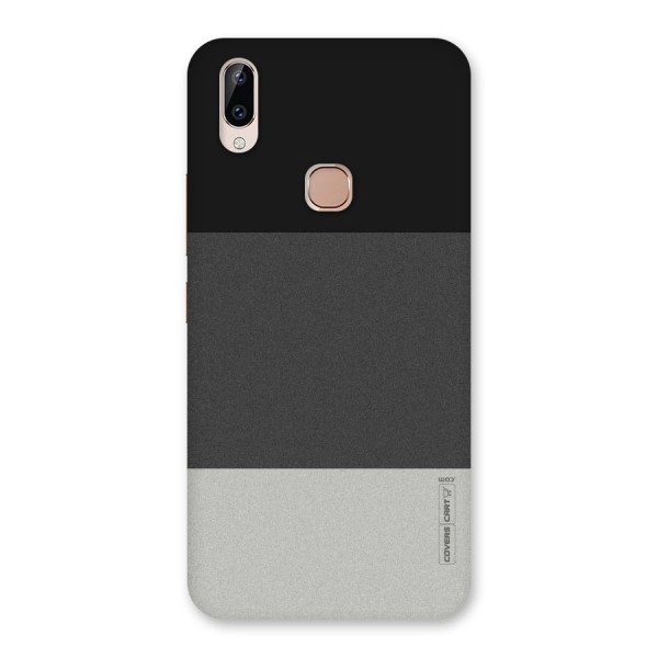 Pastel Black and Grey Back Case for Vivo Y83 Pro