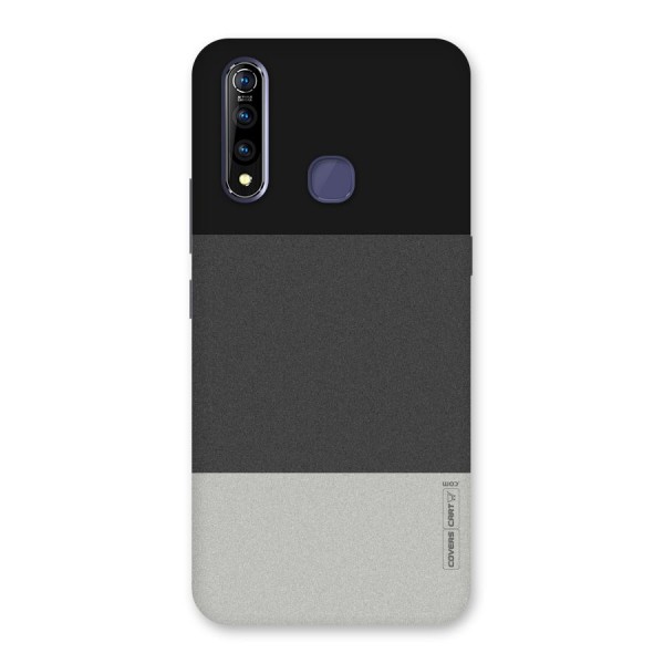 Pastel Black and Grey Back Case for Vivo Z1 Pro