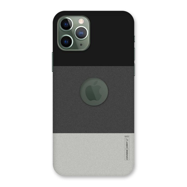 Pastel Black and Grey Back Case for iPhone 11 Pro Logo  Cut
