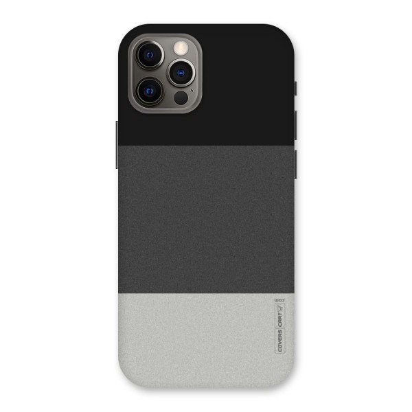 Pastel Black and Grey Back Case for iPhone 12 Pro