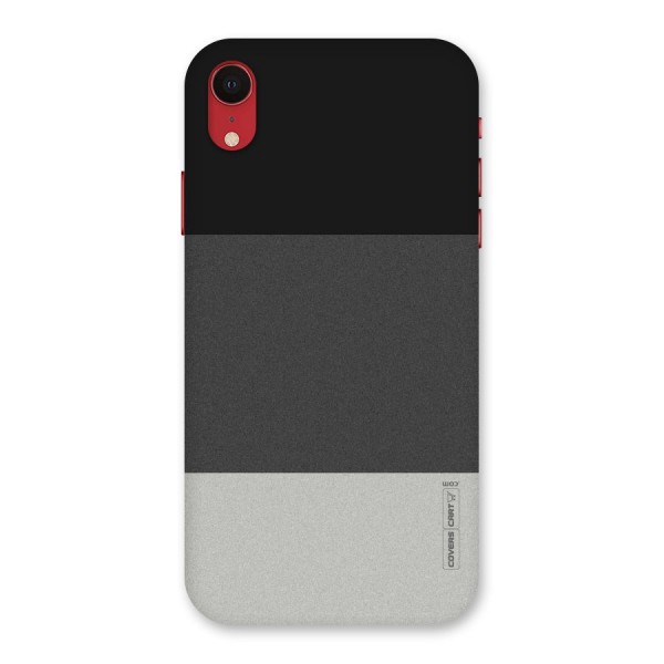 Pastel Black and Grey Back Case for iPhone XR
