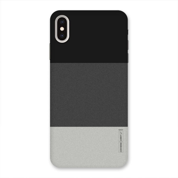 Pastel Black and Grey Back Case for iPhone XS Max