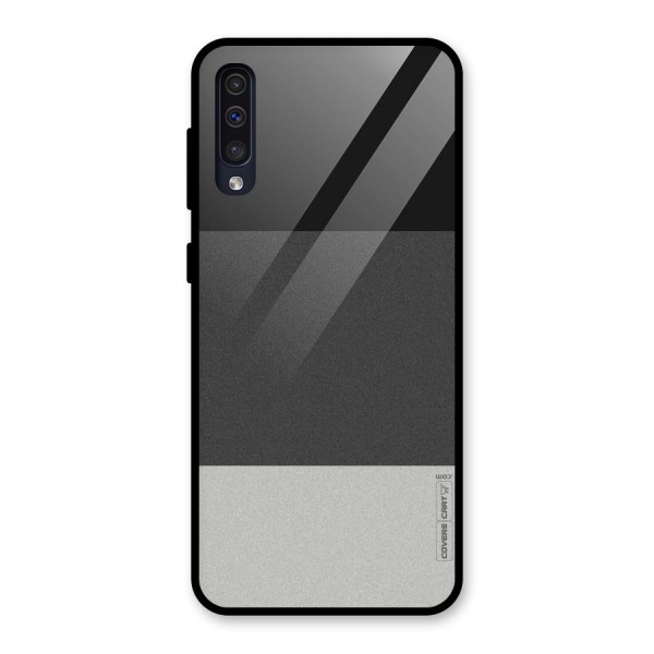 Pastel Black and Grey Glass Back Case for Galaxy A50s