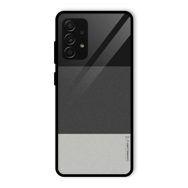 Pastel Black and Grey Glass Back Case for Galaxy A53 5G
