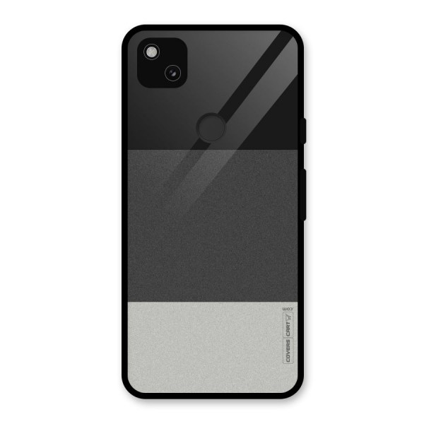 Pastel Black and Grey Glass Back Case for Google Pixel 4a