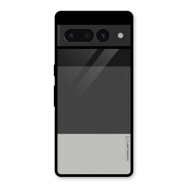 Pastel Black and Grey Glass Back Case for Google Pixel 7 Pro