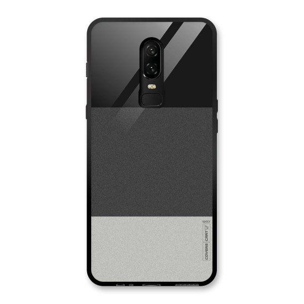 Pastel Black and Grey Glass Back Case for OnePlus 6