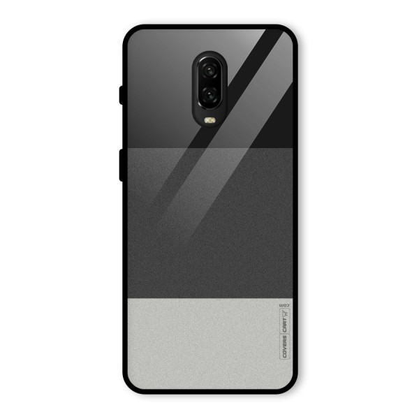 Pastel Black and Grey Glass Back Case for OnePlus 6T