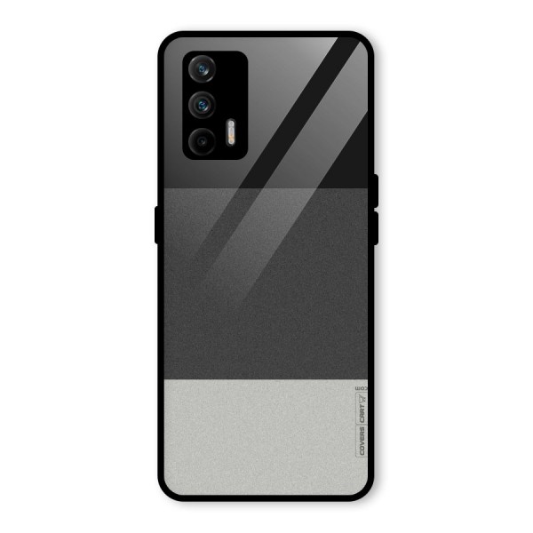 Pastel Black and Grey Glass Back Case for Realme GT 5G