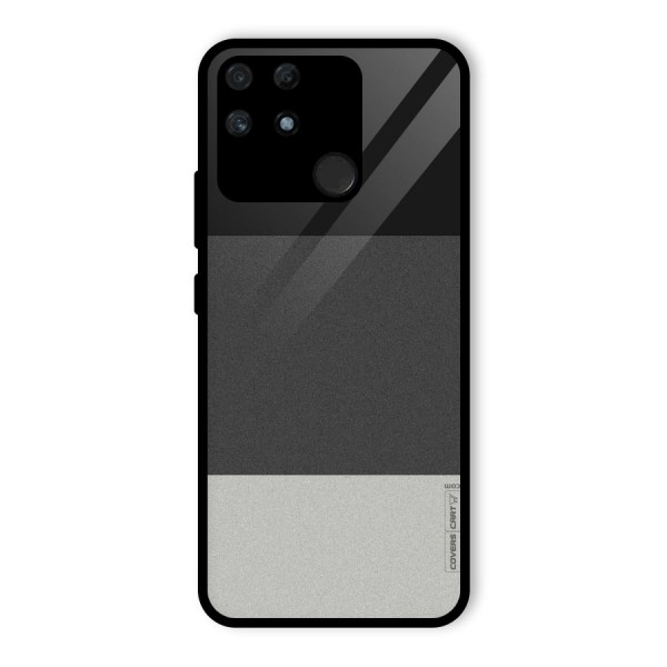 Pastel Black and Grey Glass Back Case for Realme Narzo 50A