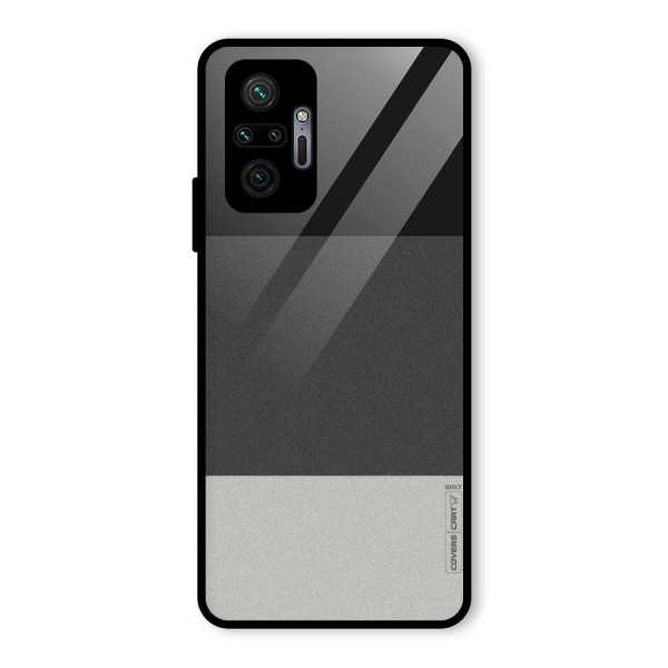 Pastel Black and Grey Glass Back Case for Redmi Note 10 Pro